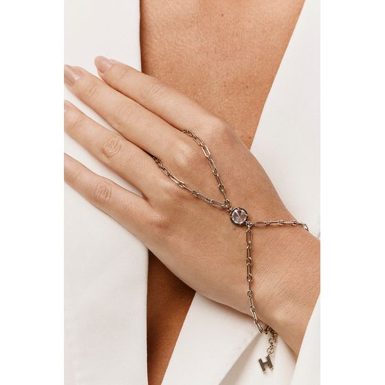 Pulseira De Mao Eterna Prata Boho Tu